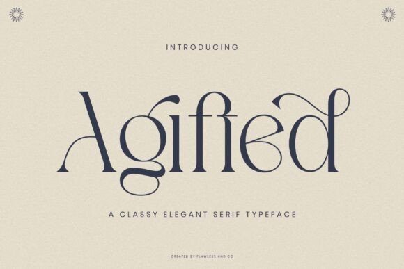 Agifted: A Serif Font That Elevates Digital Design