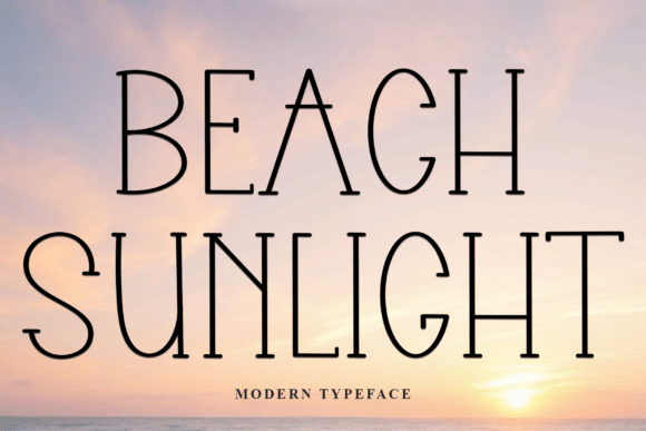 Beach Sunlight: A Font for Coastal Elegance