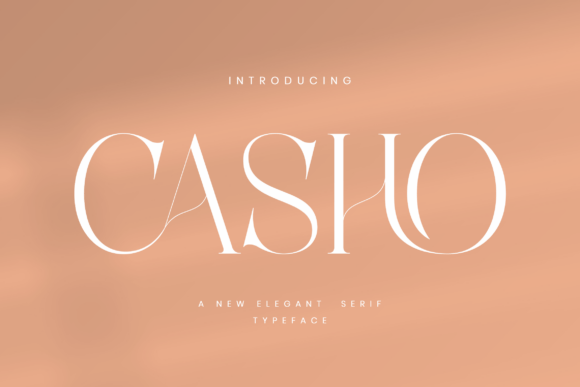 Casho: A Serif Font for Editorial Sophistication