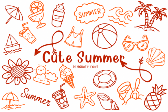Cute Summer Font for Editorial Design