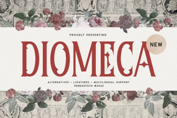 Diomeca: A Gothic Serif Font for Bold Campaigns