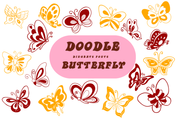 Doodle Butterfly Font Review for Creative Campaigns