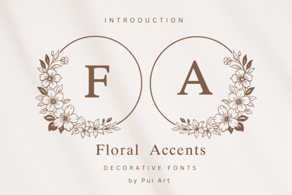 Floral Accents Monogram: A Design Choice for Elegant Digital Branding