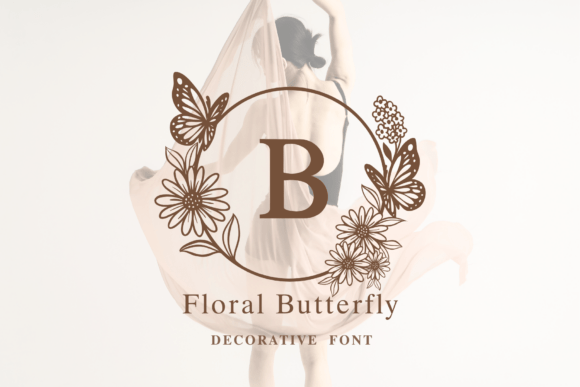 Floral Butterfly Monogram: A Decorative Typeface for Web Design