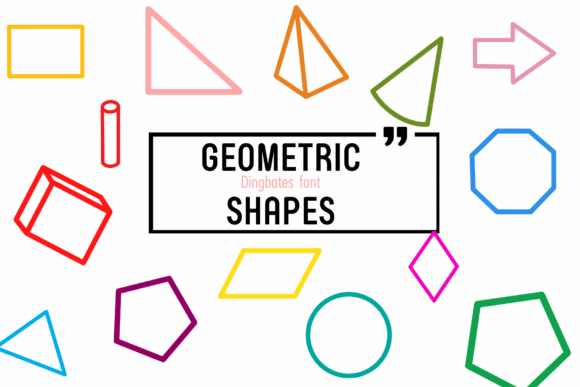 Geometric Shapes: A Font for Bold Visual Storytelling