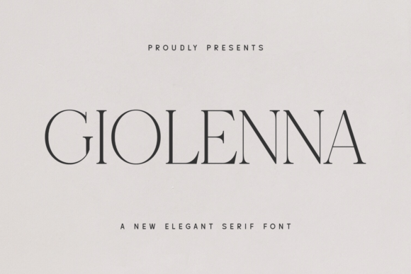 Giolenna: A Serif Font for Editorial Elegance