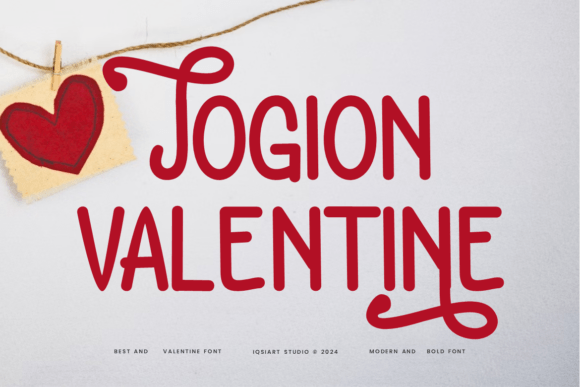 Jogion Valentine: A Font for Love and Campaigns