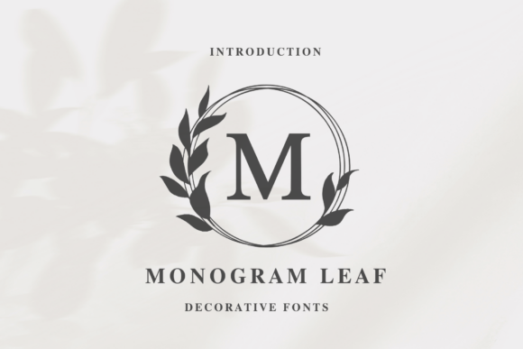 Monogram Leaf: A Decorative Font for Digital Branding