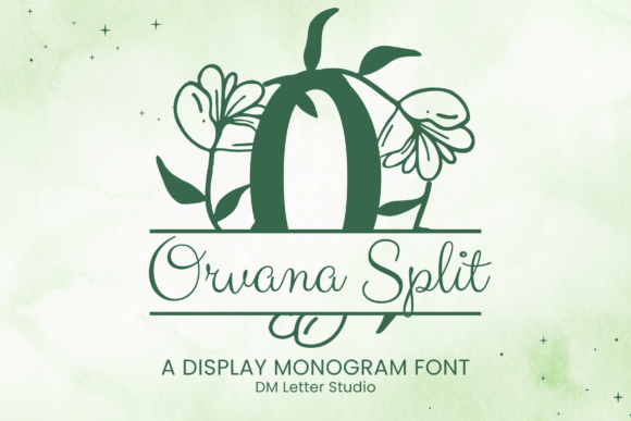 Orvara Split Monogram: A Modern Serif Font for Impactful Digital Design