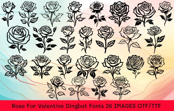 Rose for Valentine: A Romantic Font for Editorial Design