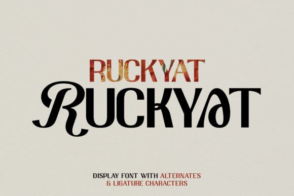 Ruckyat: A Versatile Display Font for Creative Crafters