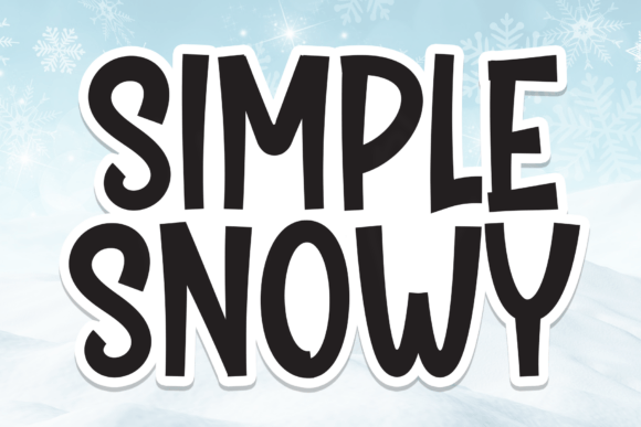 Simple Snowy: A Font That Brings Warmth to Every Project