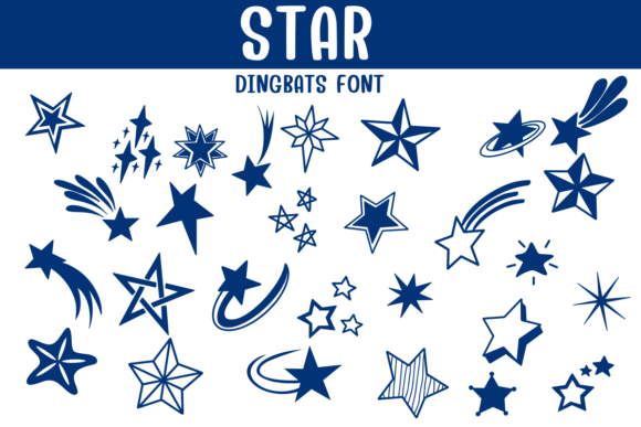 Star Font: A Celestial Touch for Digital Design